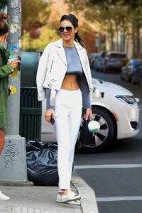 Kendall Jenner white jacket