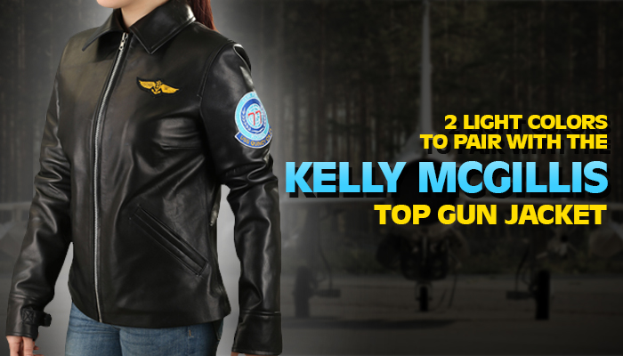2 Light colors to pair with the Kelly McGillis top gun jacket