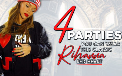 4 Parties You Can Wear This Classic Rihanna Red Heart Jacket