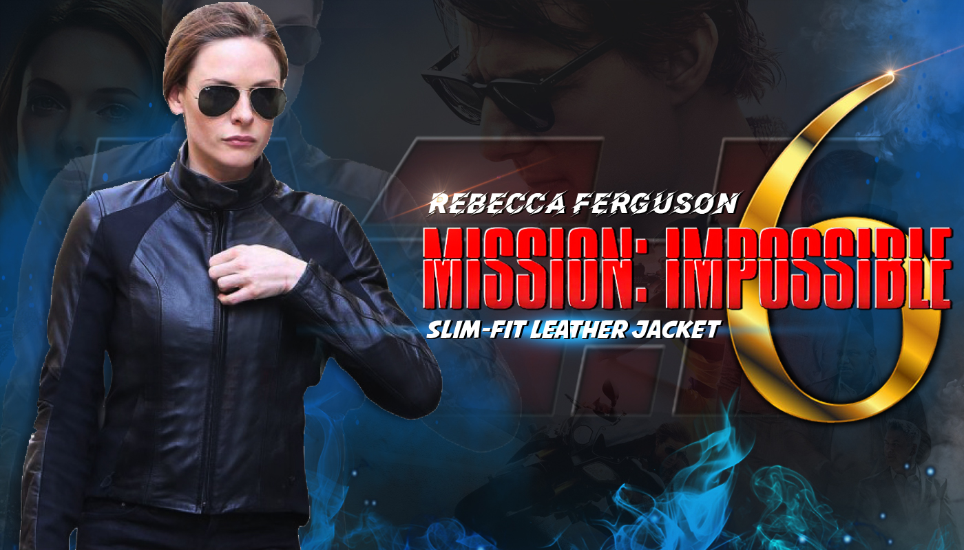 Ilsa Faust Mission Impossible 06 Agent Black Leather Jacket