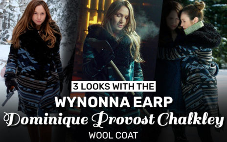 3 Looks With The Wynonna Earp Dominique Provost-Chalkley Wool Coat