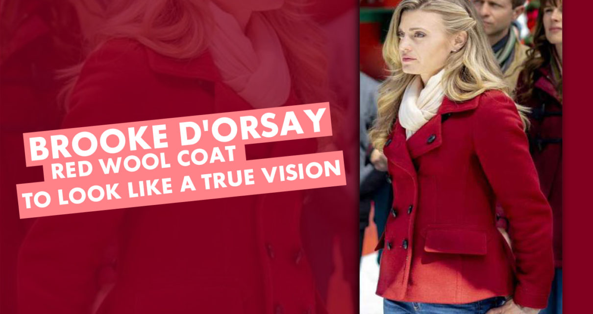 Brooke D'orsay Red Wool Coat To Look Like A True Vision!