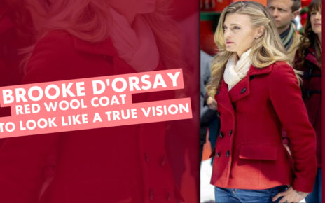 Brooke D'orsay Red Wool Coat To Look Like A True Vision!