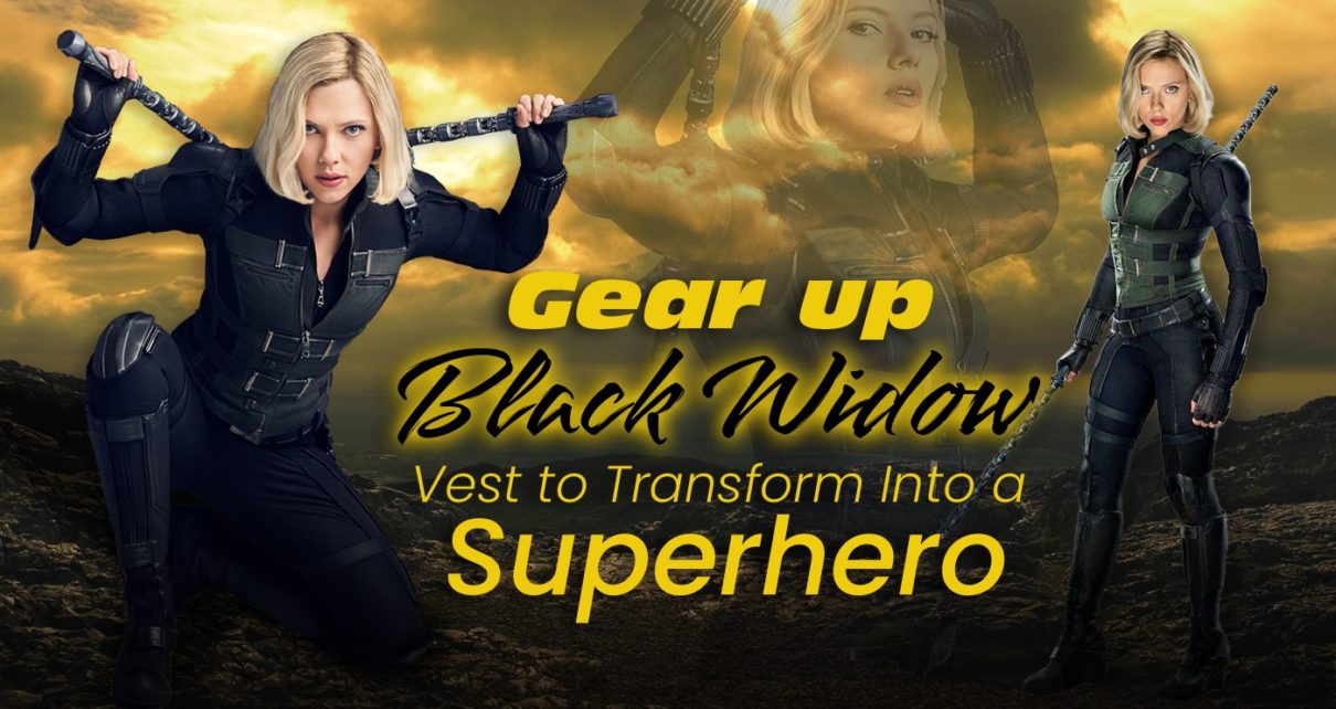 GEAR UP BLACK WIDOW VEST TO TRANSFORM INTO A SUPERHERO