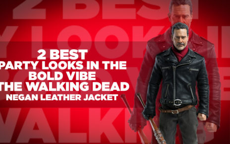 2 BEST PARTY LOOKS IN THE BOLD VIBE THE WALKING DEAD NEGAN LEATHER JACKET