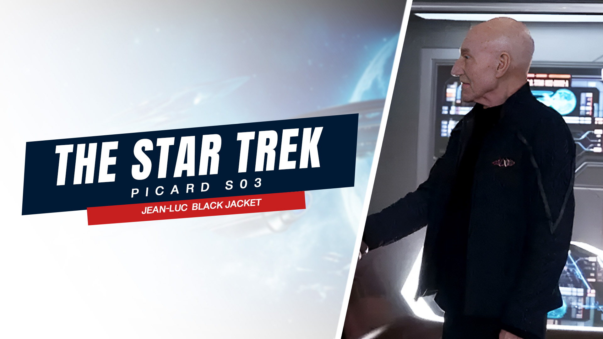 Jean-Luc Picard Star Trek Picard S03 Black Jacket0