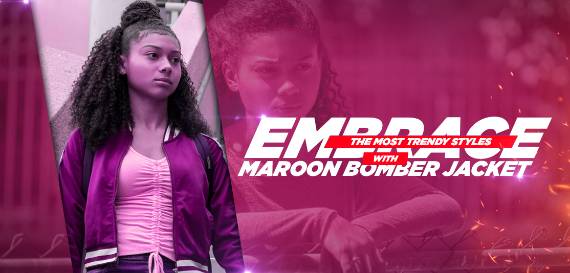 Embrace The Most Trendy Styles With Maroon Bomber Jacket