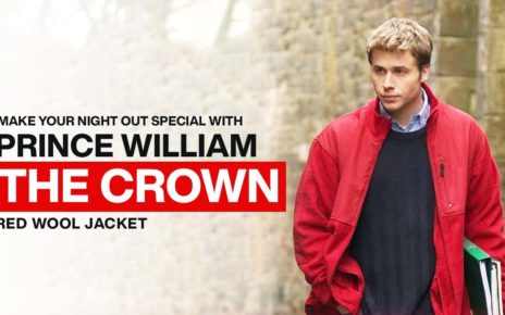 Night Out Special with Prince William The Crown Red Wool Jacket