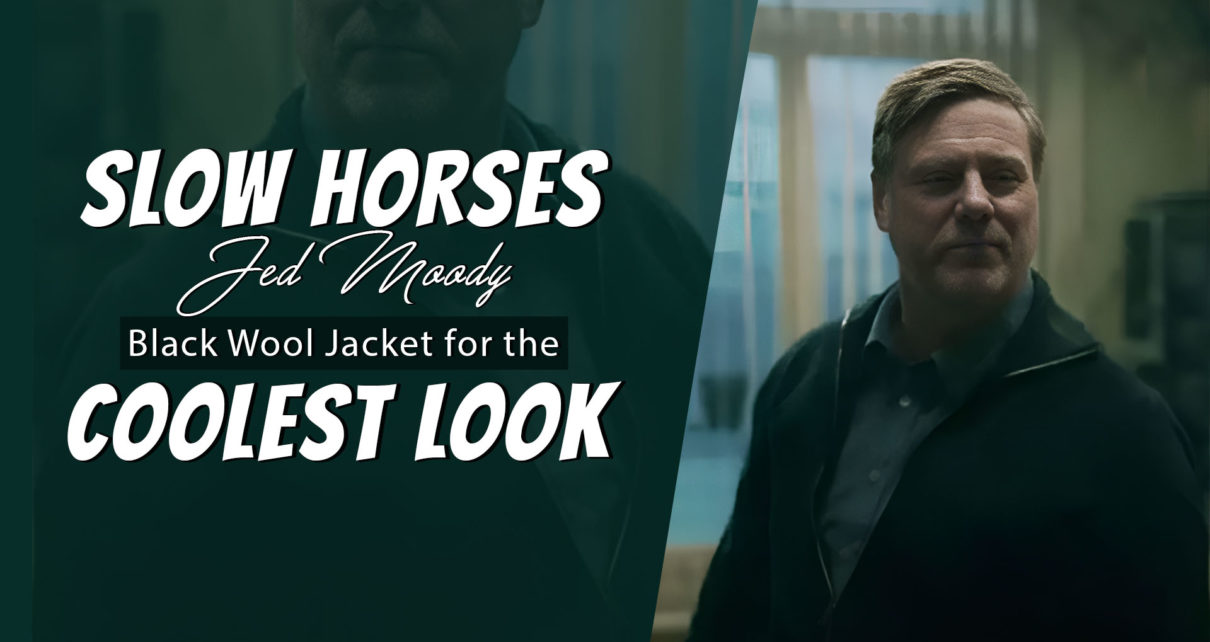 Slow Horses Jed Moody Black Wool Jacket for the coolest look