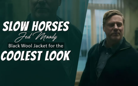 Slow Horses Jed Moody Black Wool Jacket for the coolest look