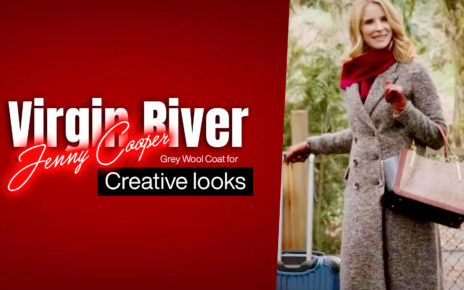 Virgin River Jenny Cooper Grey Wool Coat for creative looks
