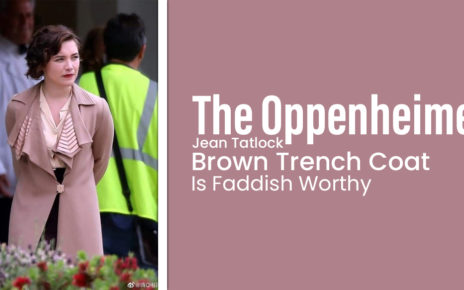 The Oppenheimer Jean Tatlock Brown Trench Coat Is Faddish Worthy