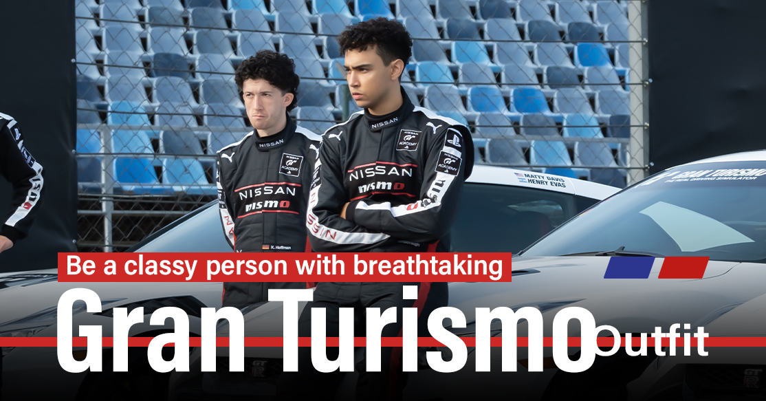 Be a classy person with breathtaking Gran Turismo Outfit
