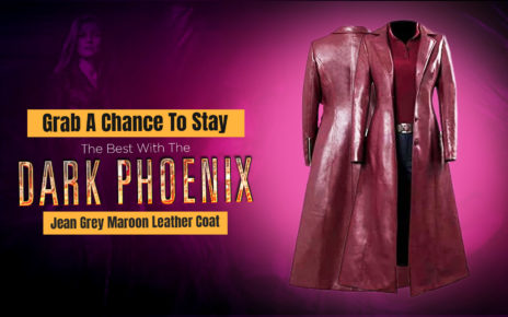 Grab A Chance To Stay The Best With The Dark Phoenix Jean Grey Maroon Leather Coat