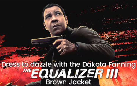 Dakota Fanning The Equalizer 3 Brown Jacket
