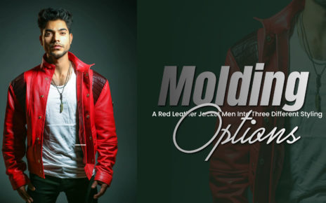 Molding A Red Leather Jacket Men
