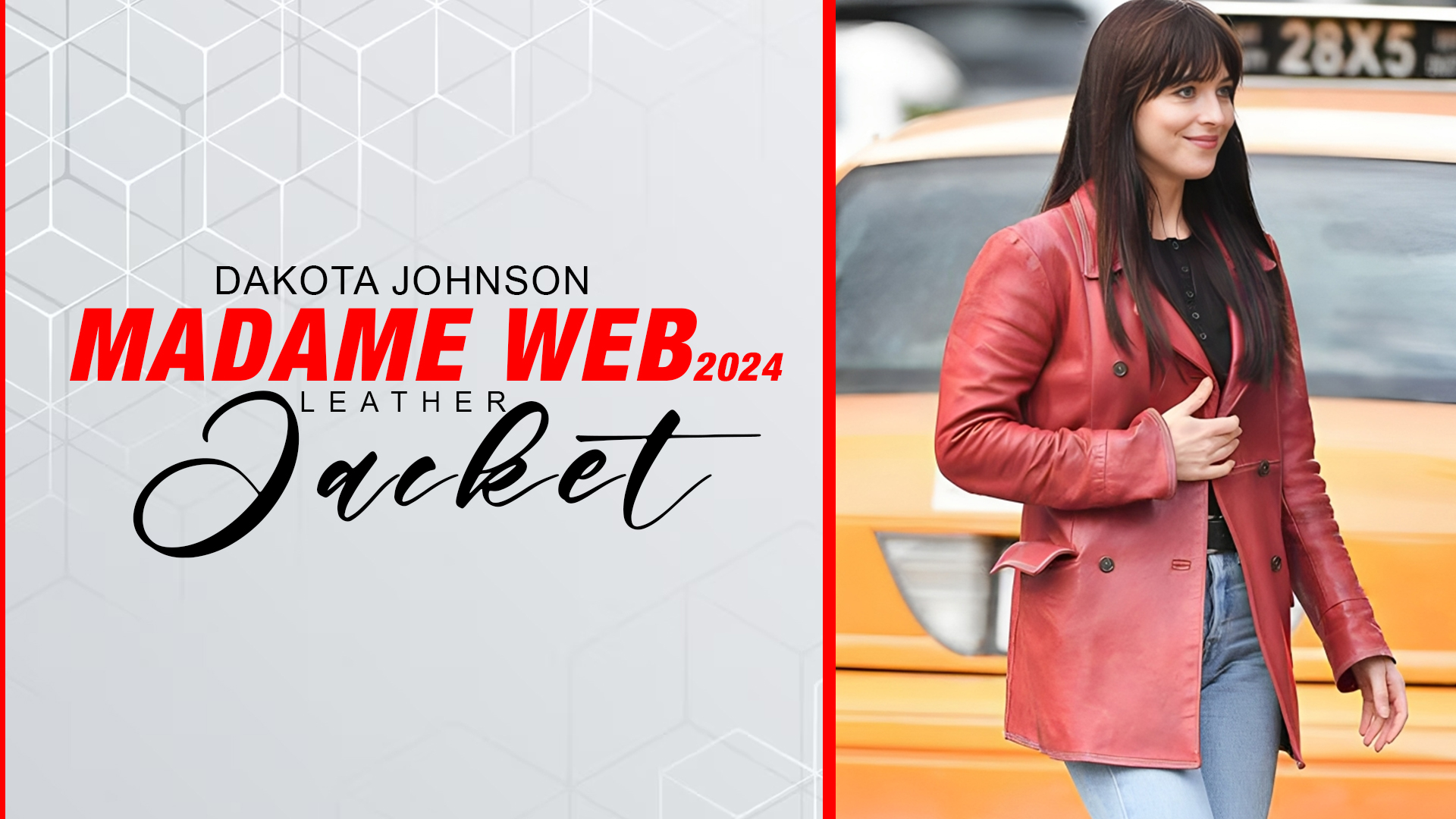 Dakota Johnson Madame Web 2024 Leather Jacket