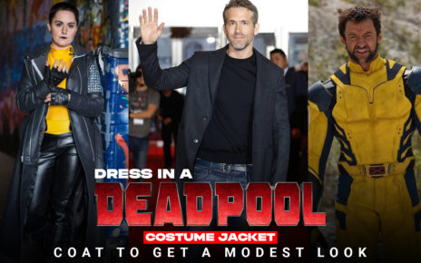 Dress In a Deadpool Costume jacket coat To Get A Modest Look