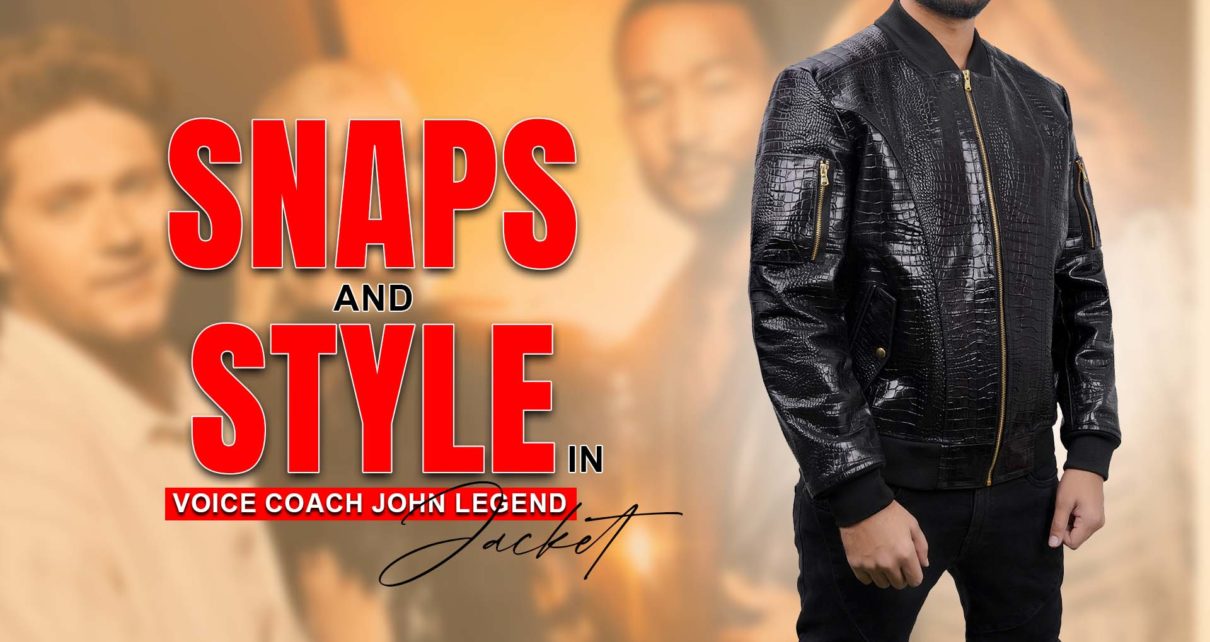 Snaps And Style In Voice Coach John Legend Jacket