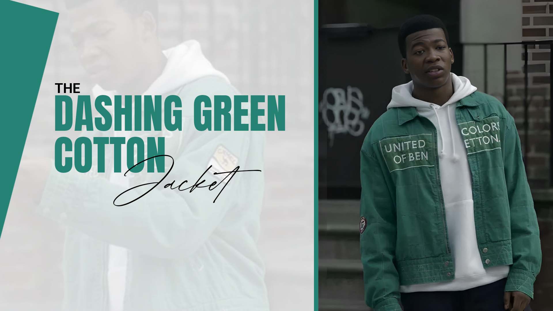 The Dashing Green Cotton Jacket
