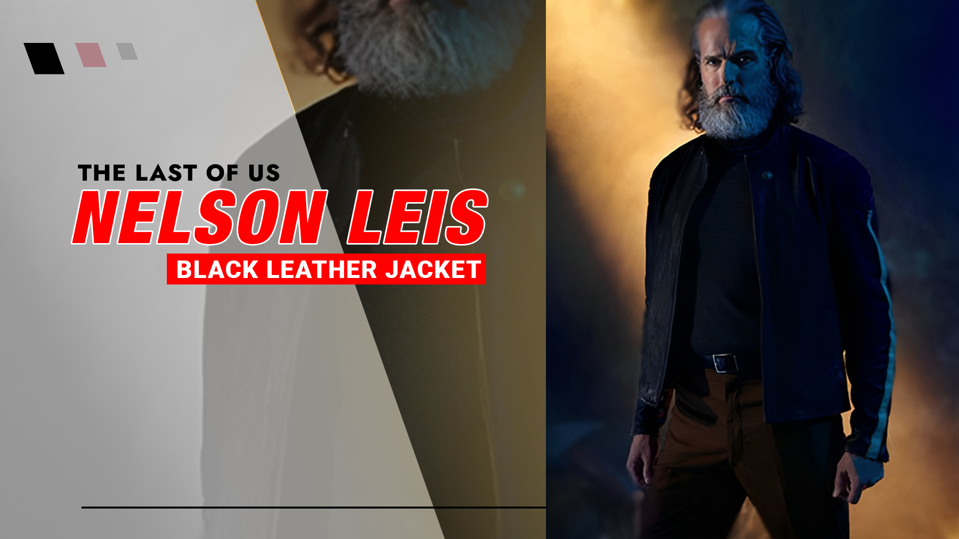 The Last Of Us Nelson Leis Black Leather Jacket