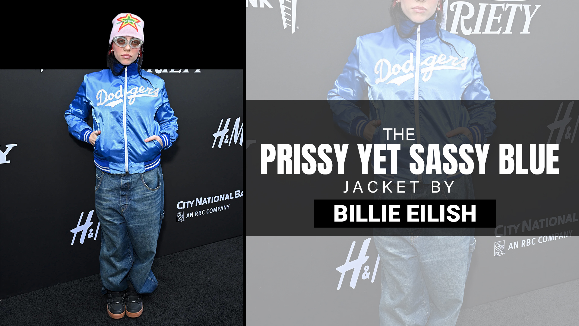 Billie Eilish Los Angeles Dodgers 2023 Blue Jacket