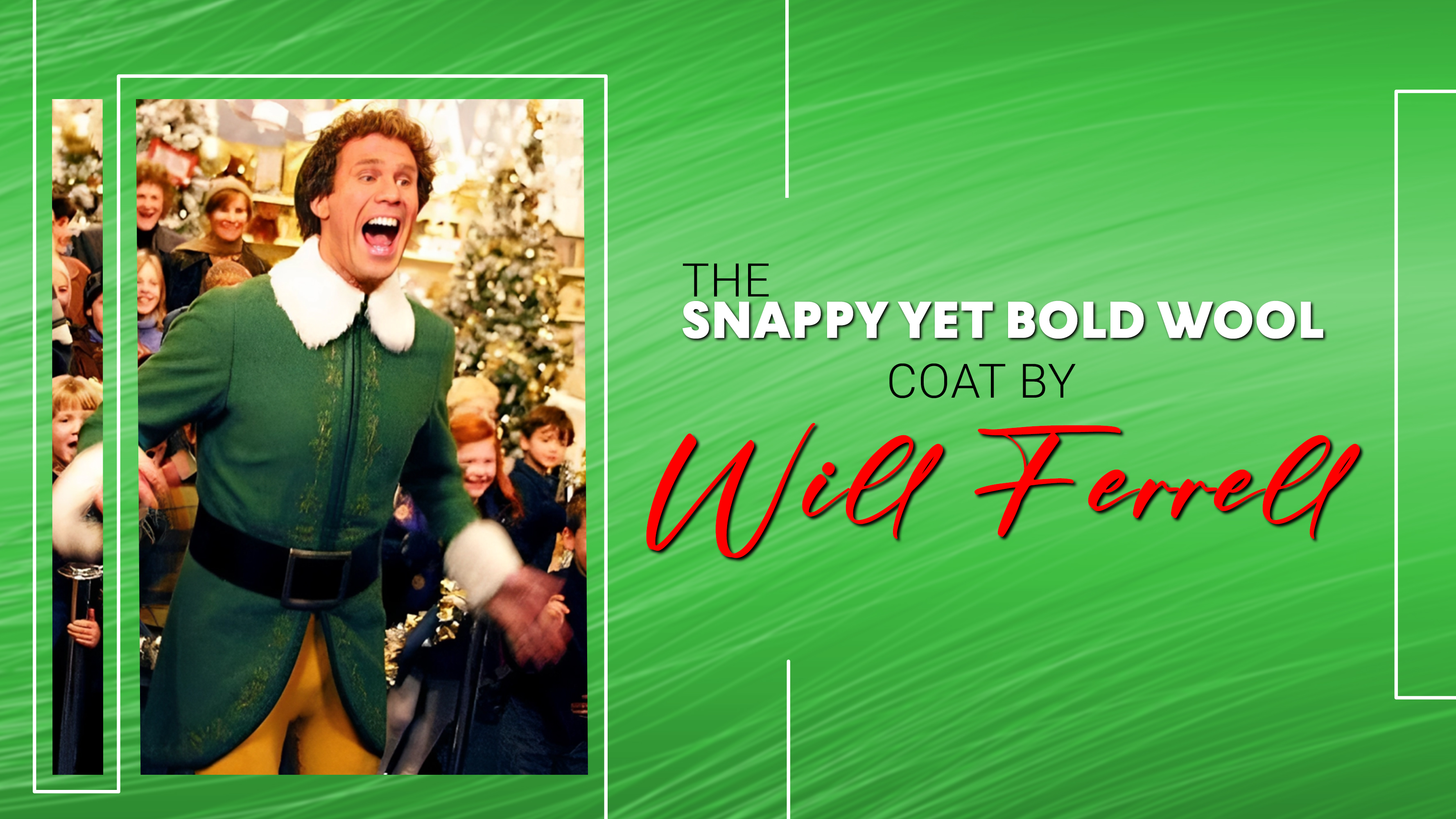 Will Ferrell Elf Wool Coat