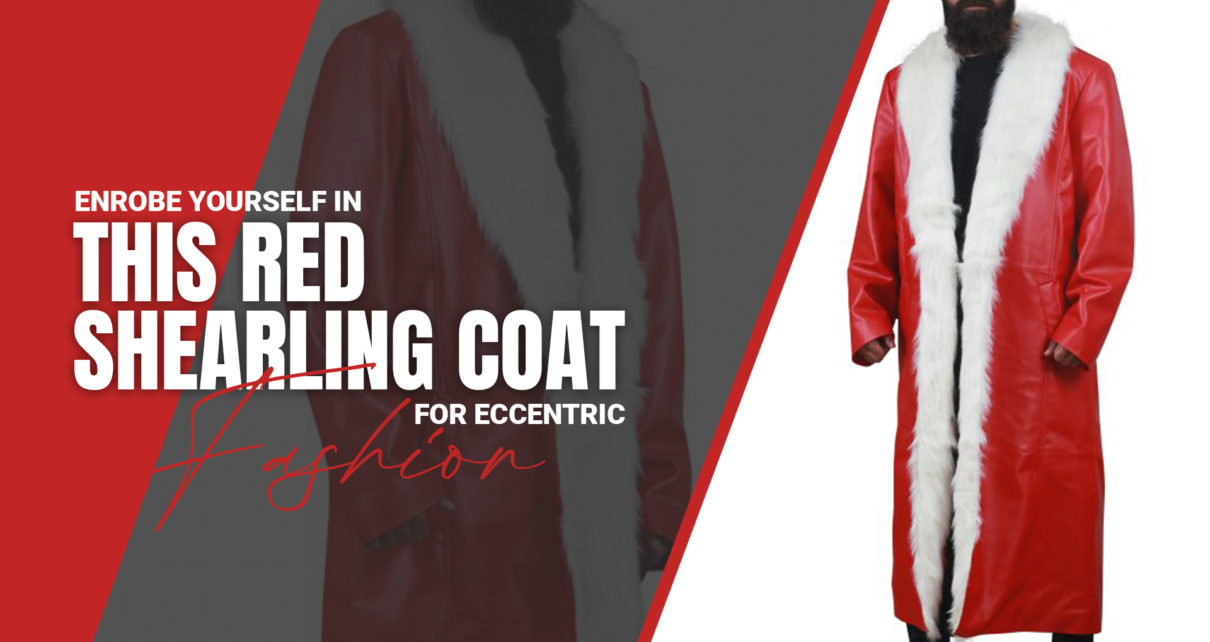 This Red Shearling Coat For Eccentric Fashion