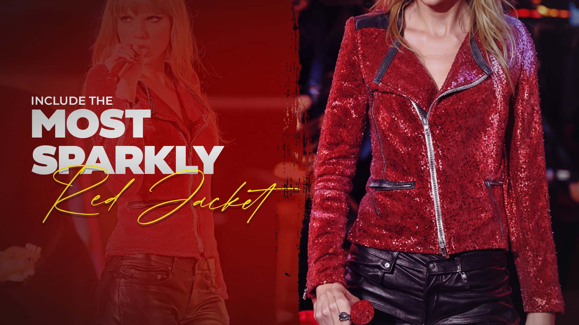 Taylor Swift Red Sequin Jacket
