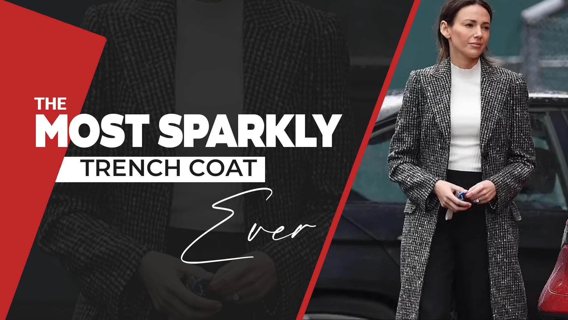 The Most Sparkly Trench Coat Ever