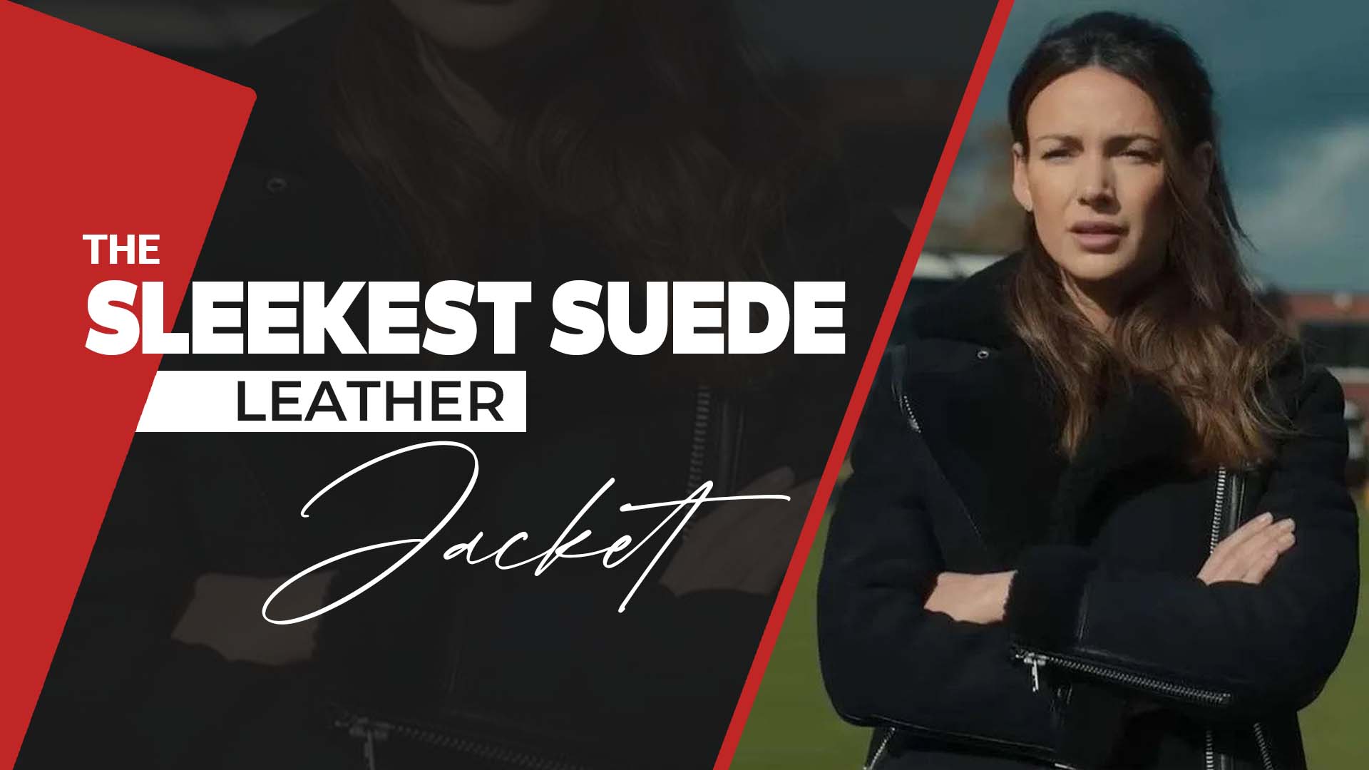 The Sleekest Suede Leather Jacket
