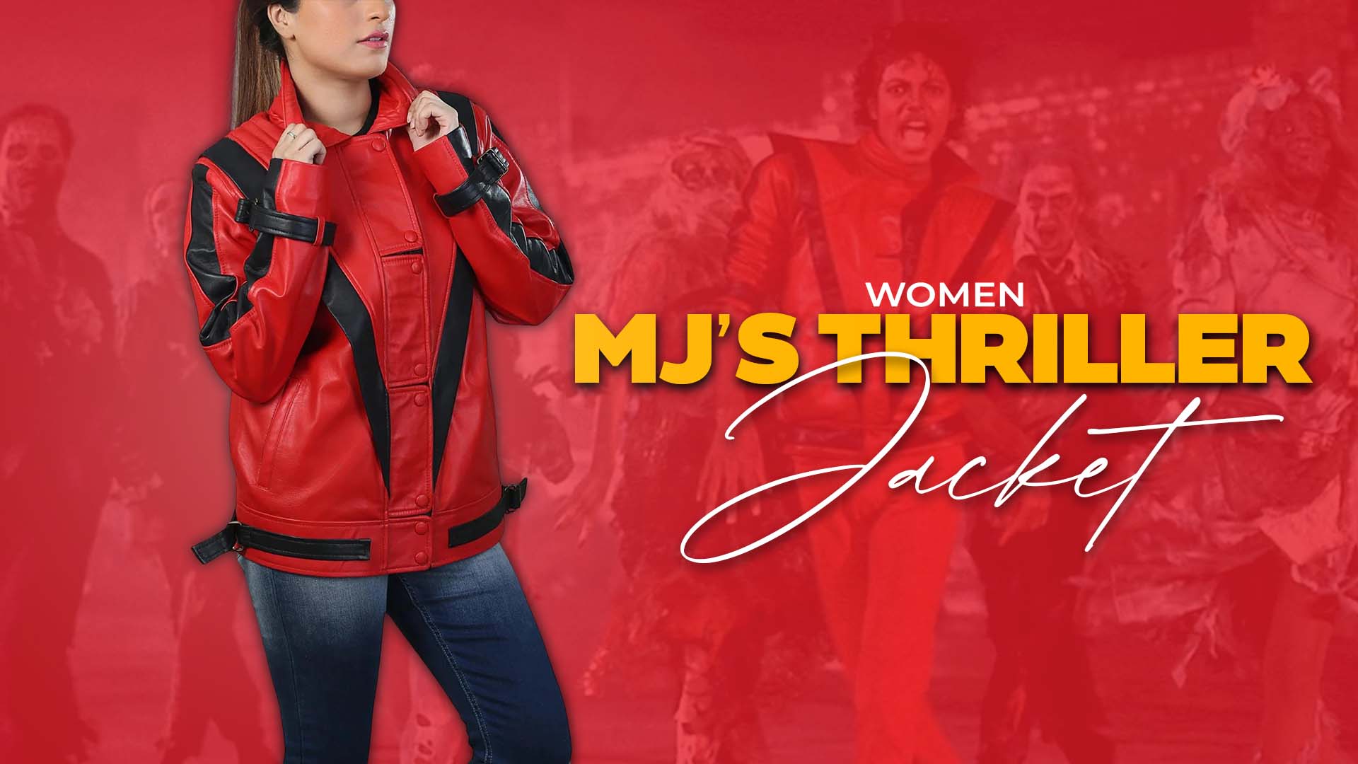  Women Michael Jackson Thriller Jacket