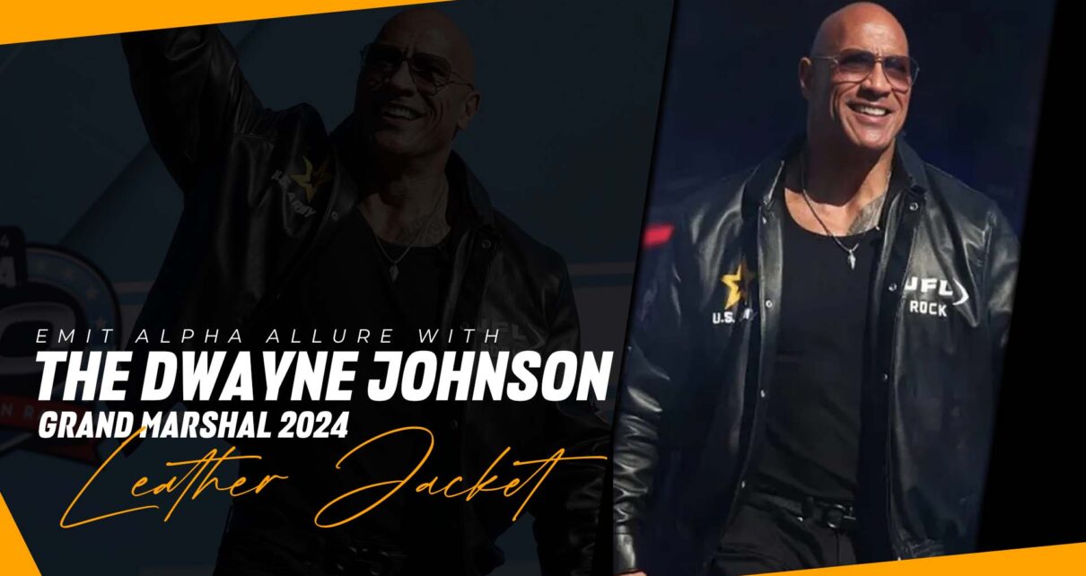 Dwayne Johnson Grand Marshal 2024 Leather Jacket