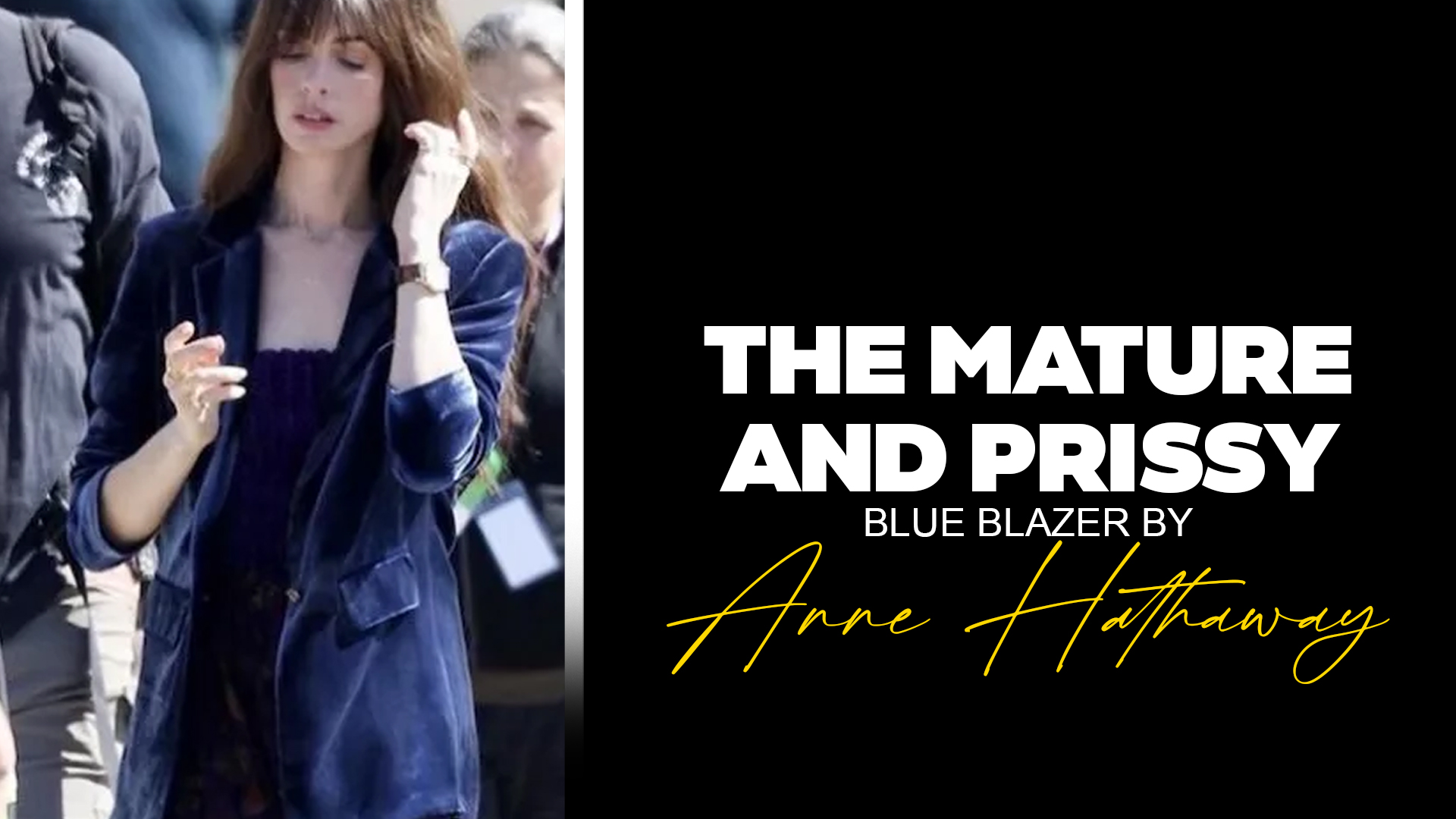 The Idea of You 2024 Anne Hathaway Blue Blazer