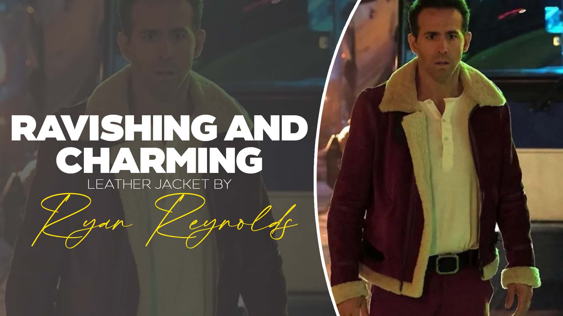 Ryan Reynolds Spirited Leather Jacket